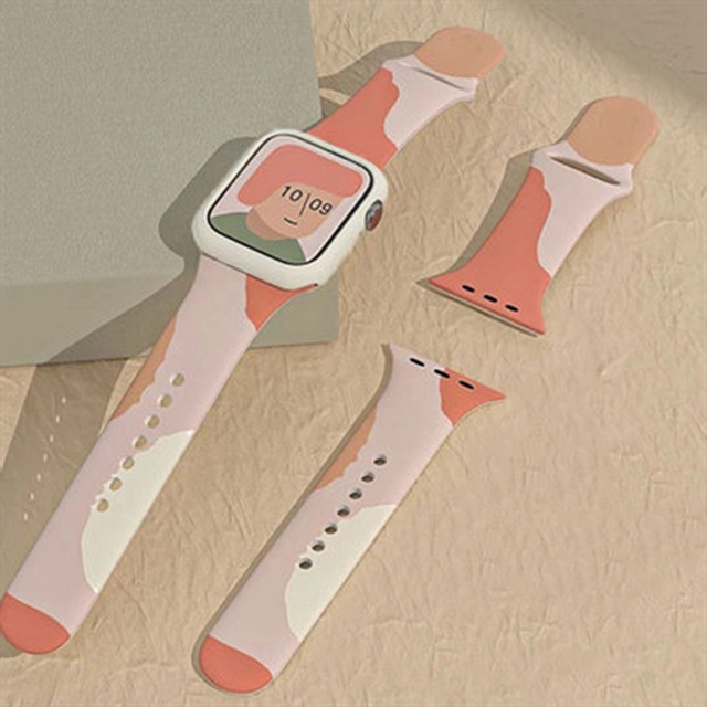 Dây Đeo Bằng Silicone Cho Đồng Hồ Thông Minh iWatch 49mm 38mm 42mm 41mm 40mm 44mm 45mm Ultra 8 7 6 SE 5 4 3 2 1