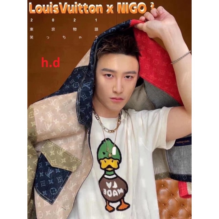 Áo thun tay lỡ nam nữ, áo phông unisex form rộng chất cotton mát mịn thấm hút mồ hôi in hình vịt cute
