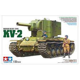 Mô hình lắp ráp xe tăng quân sự hạng nặng Liên Xô 1/35 SCALE RUSSIAN HEAVY TANK KV-2 35375 TAMIYA - mô hình sa bàn