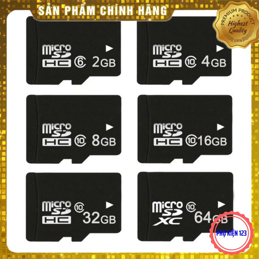 [Rẻ Vô Địch ] Thẻ Nhớ Microsd 2G/4G/8G/16G/32G/64G