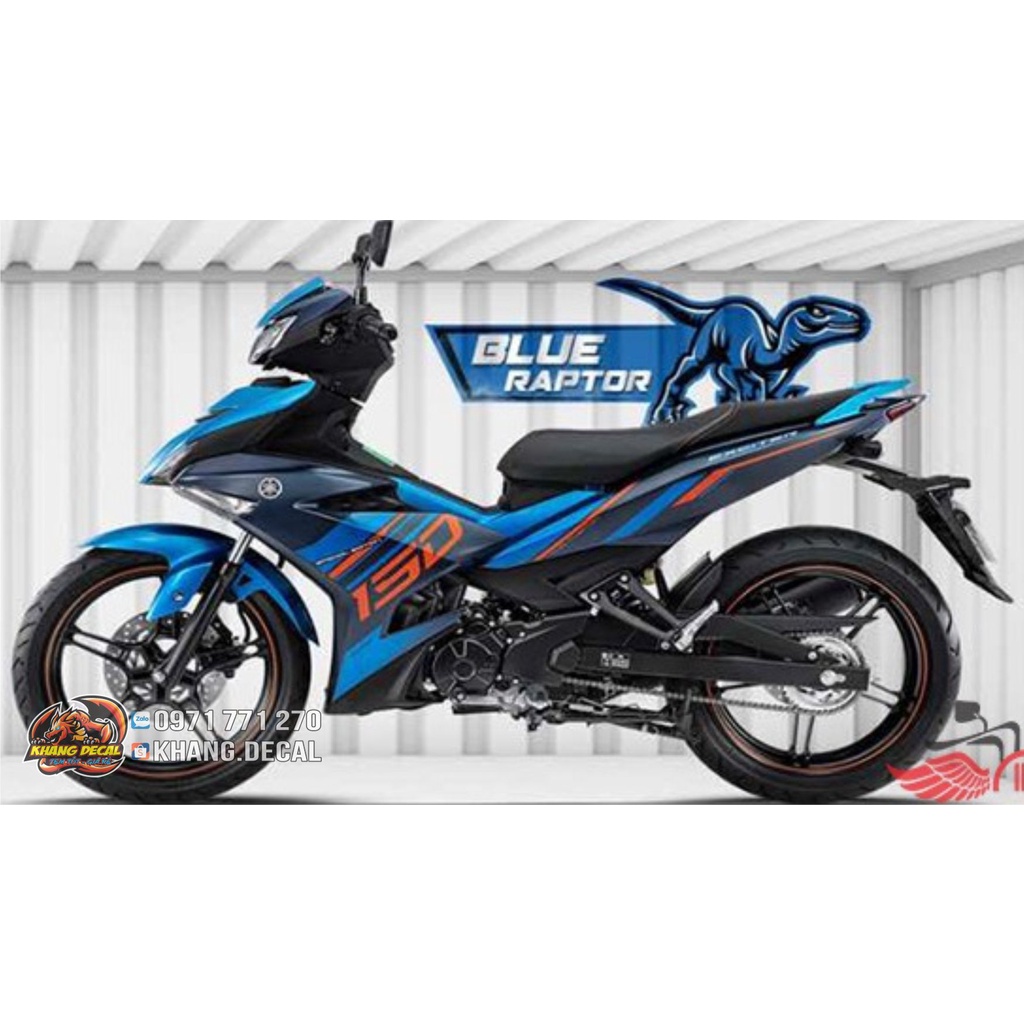 Tem rời Ex 150 blue raptor 2021 THE FOUR KINGS