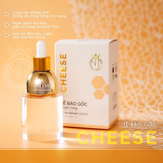 Combo Kem Face Dưỡng Trắng Giảm Nám Cheese + Serum Tế Bào Gốc Truyền Trắng Cheese NT Cosmetics