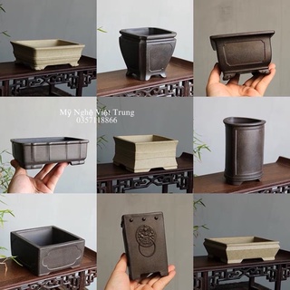 Chậu cây gốm tử sa, chậu cây bonsai cao cấp