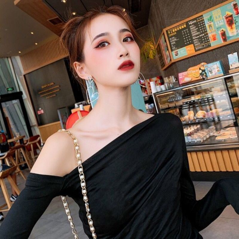 Bông tai bạc S925 - Hoa tai trái tim Double Heart cá tính, sang chảnh ZaZa.accessories KT8074