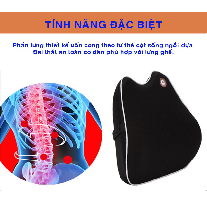 🔥Gối tựa lưng xe ô tô chất liệu cao su non hoạt tính cao cấp 🔥