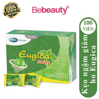 Kẹo ngậm thảo dược giảm ho eugica candy hộp 100 viên