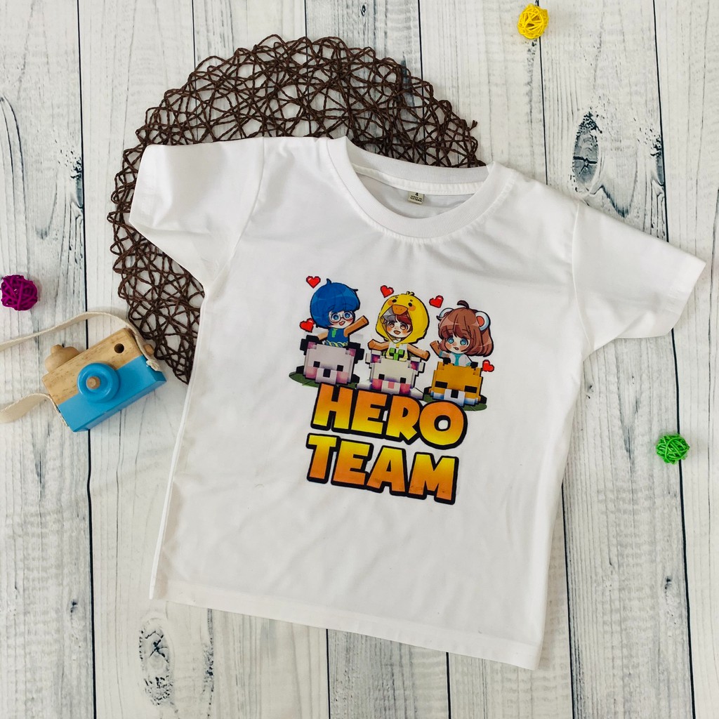 [Mã FAMAYMA giảm 10K đơn 50K] Áo thun Hero Team - Mini World