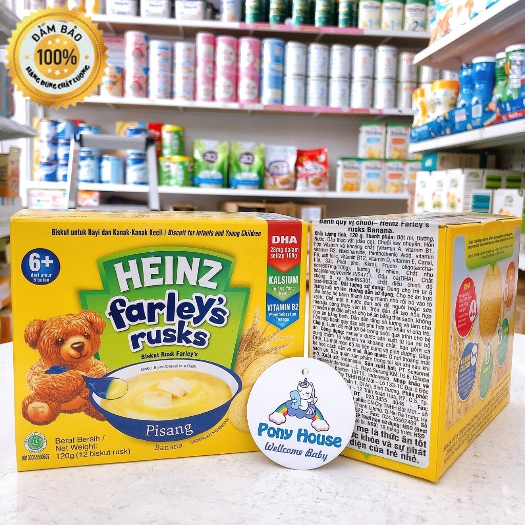 Bánh quy ăn dặm Heinz Farley's cho bé từ 6 tháng Date 2022