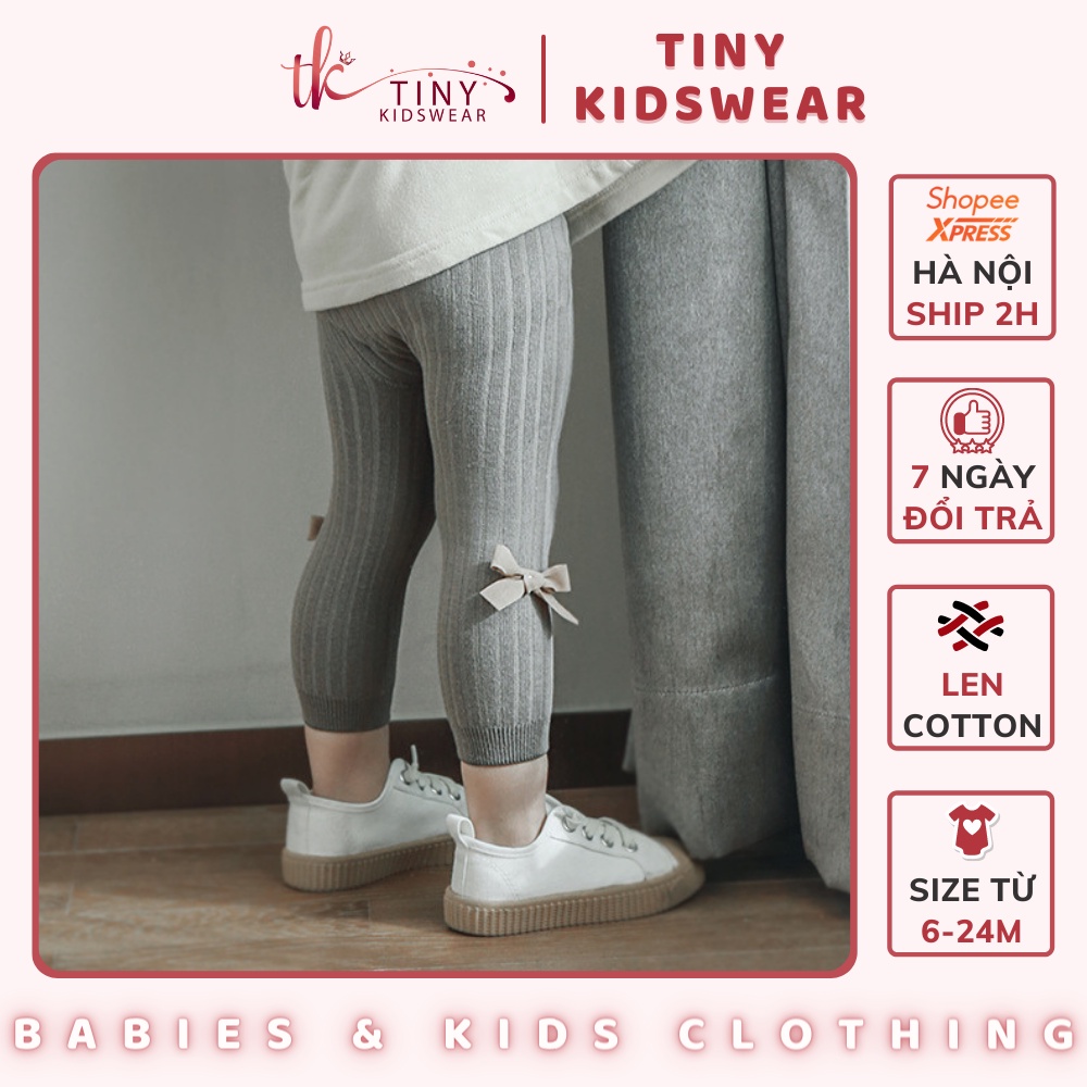 Quần tất, legging len dài đến cổ chân cho bé gái từ 6-24 tháng [T7]