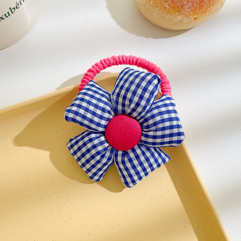 Dây Cột Tóc Đính Hoa Dễ Thương Phong Cách Hàn Quốc Cho Bé Gái