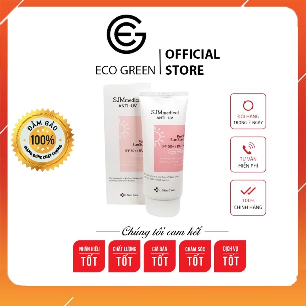 [Hàng Chuẩn]Kem Chống Nắng Nâng Tone Da SJM Medical Anti UV Perfect SunScreen SPF50+/PA++++ 60g Hàn Quốc - Ecogreen | BigBuy360 - bigbuy360.vn