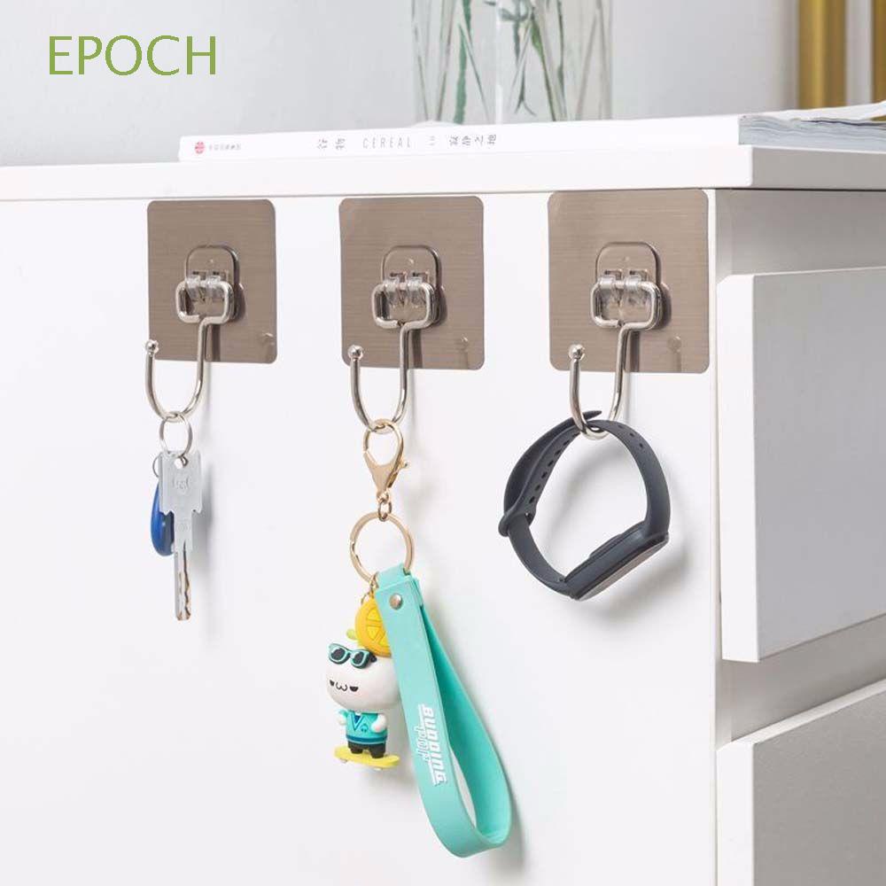 Epoch Set 5 / 10 Móc Treo Chìa Khóa Gắn Tường Bằng Thép Không Gỉ