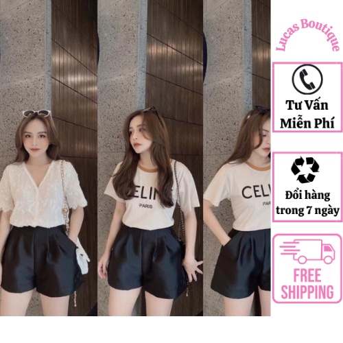 Quần SHORT tafta phồng nhiều màu(lucas boutique chuyên sỉ lẻ hàng quảng châu)