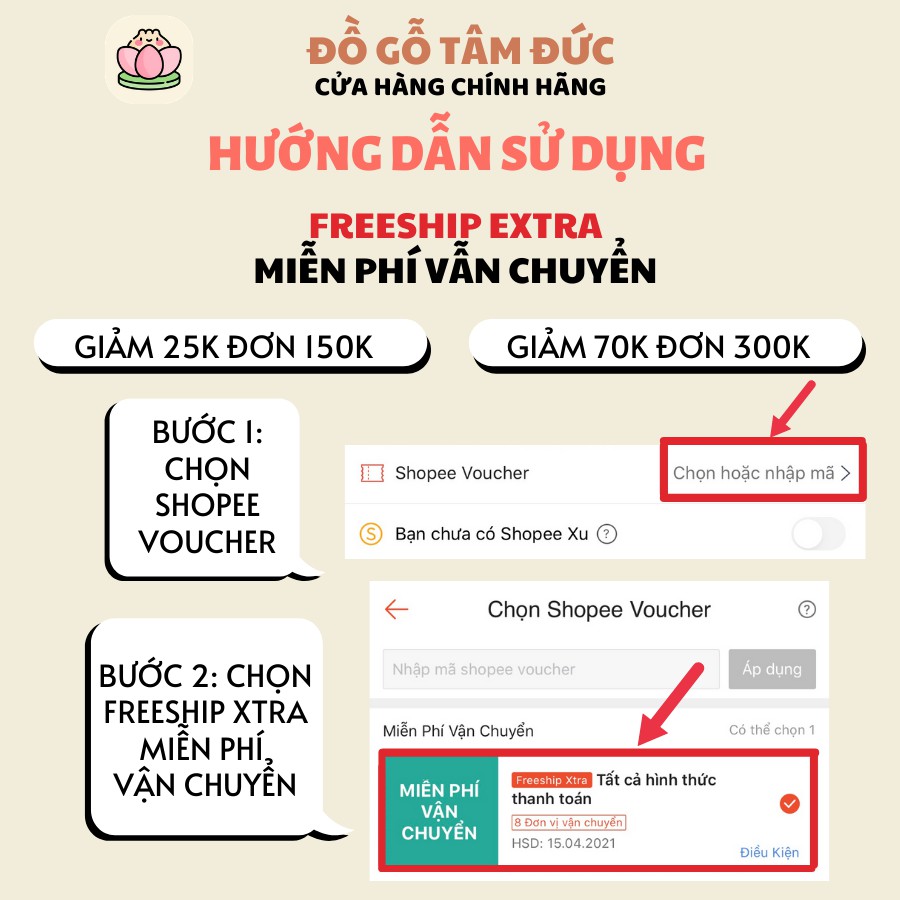 Bàn thờ ông địa thần tài ngang 48cm hộp đèn ông di lặc chân vuông Tâm Đức gỗ xoan đào tặng bộ đèn (BH-6tháng)