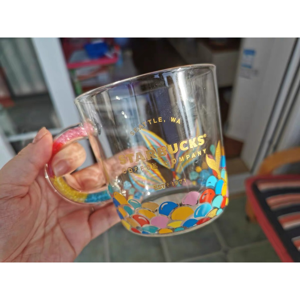Ly thủy tinh STARBUCKS Tiên cá lục sắc Dung tích 315ml