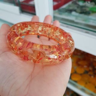 Vòng Tay Hổ Phách Bản Liền