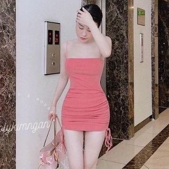 Đầm body rút dây 2 bên vải đẹp siêu Hot.