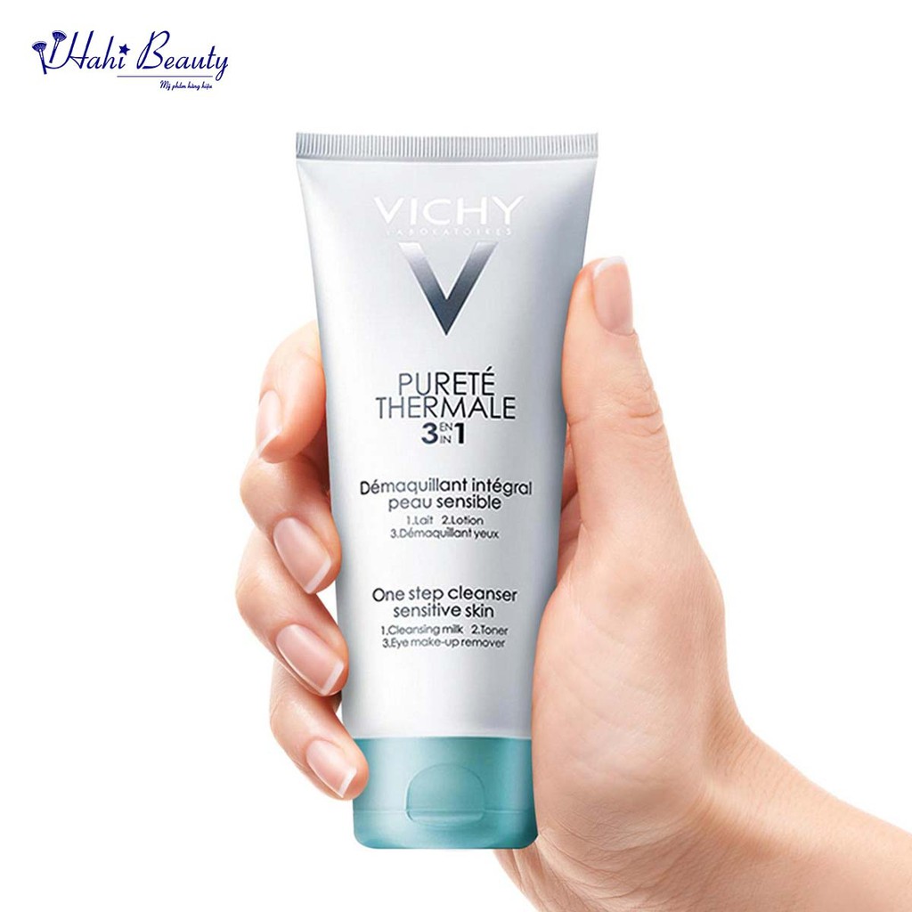 Sữa rửa mặt tẩy trang Vichy 3 tác dụng dành cho da thường - hỗn hợp - nhạy cảm 3-in-1 Cleanser 100ml