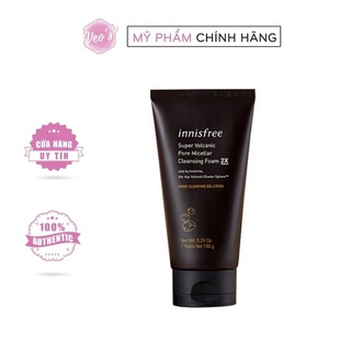 Sữa Rửa Mặt Innisfree Super Volcanic Pore Micellar Cleansing Foam 2X
