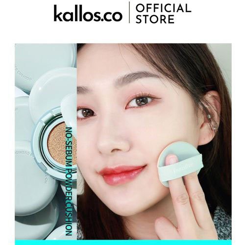 Phấn Nước Innisfree No Sebum Powder Cushion, Light Glow Cushion Puff - Kallos Vietnam