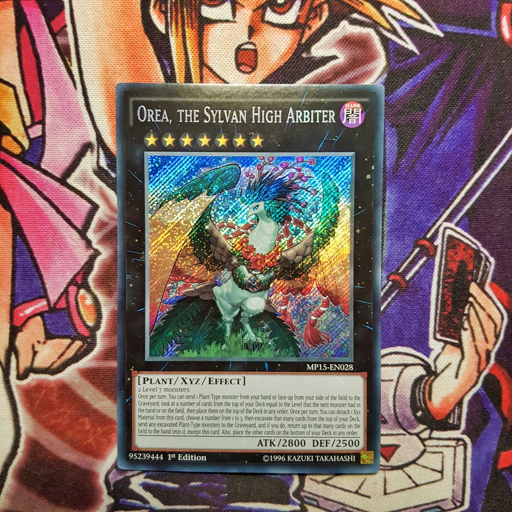 Thẻ bài Yugioh chính hãng | Orea, the Sylvan High Arbiter | MP15 Secret rare.