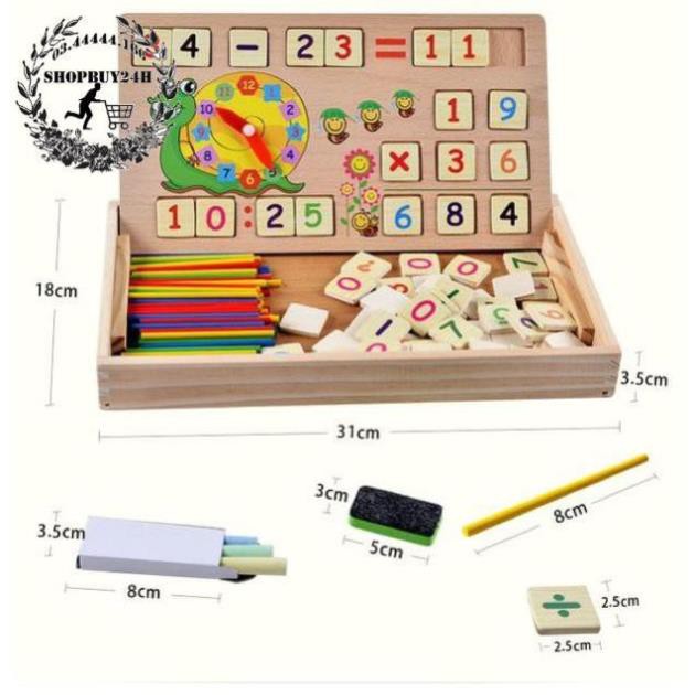 [HCM] -  Bộ bảng học đa năng thông minh, chất liệu gỗ thông cao cấp cho bé - Q2 HCM