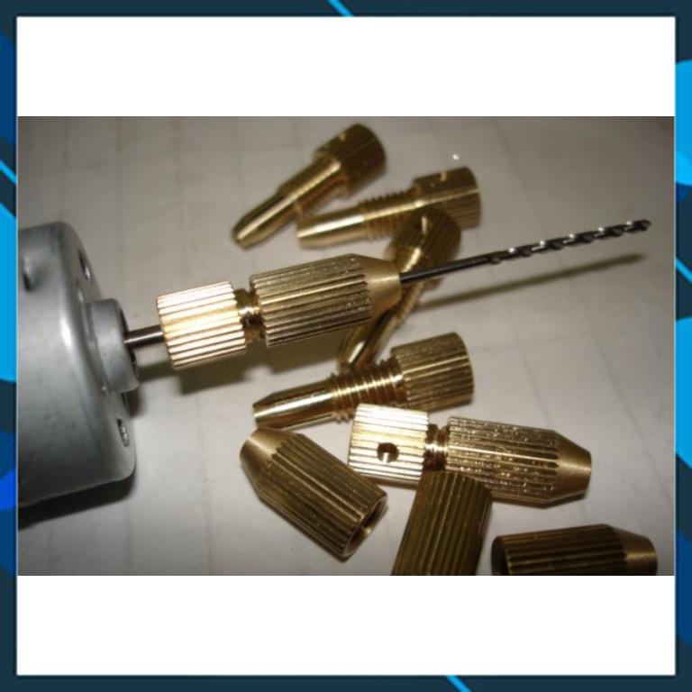 Đầu giữ khoan mini kiểu 1 nhiều kích thước / Đầu kẹp mũi khoan dùng cho motor mini trục 2mm 2.3mm 3.17mm cao cấp