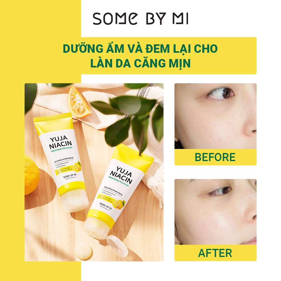 Gel Tẩy Da Chết, Dưỡng Trắng Da Some By Mi Yuja Niacin Brightening Peeling Gel 120ml