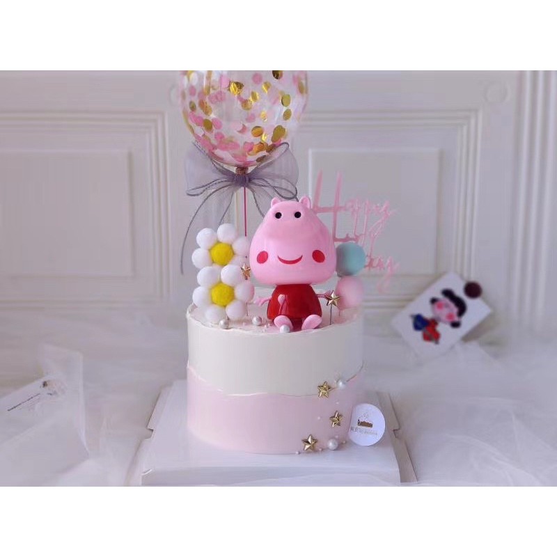 Heo peppa biến hình trang trí bánh