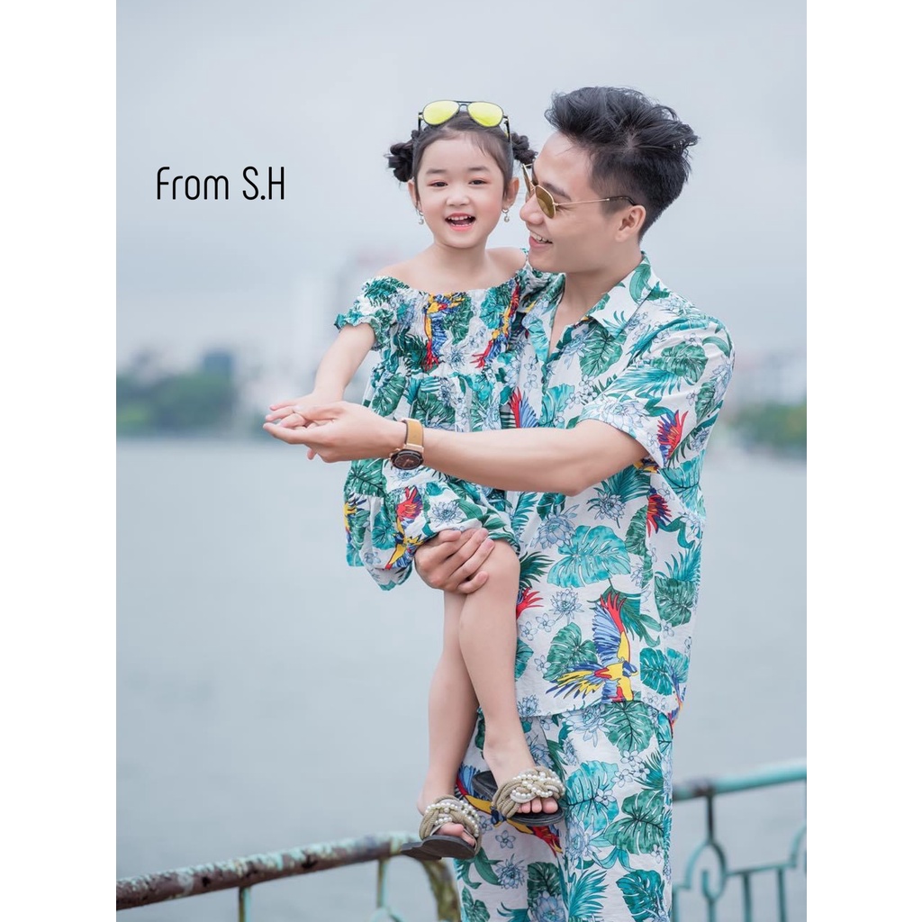 Bộ đồ đôi đi biển gia đình, bộ đồ mặc nhóm