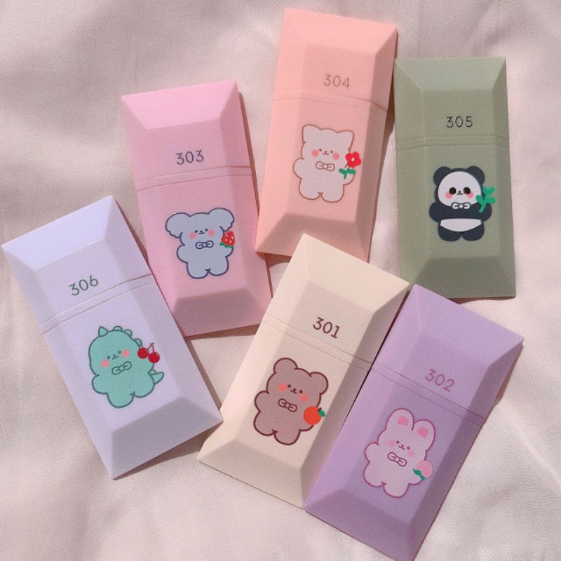 [Hàng mới về] Son kem lì trang điểm chống nước thiết kế vỏ hoạt hình dễ thương