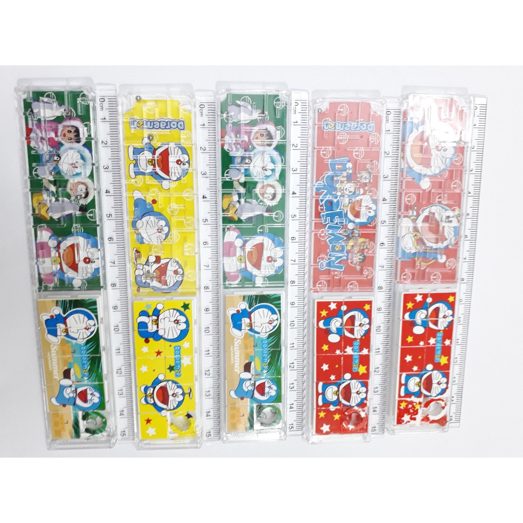 Thước kẻ doremon 20cm xếp hình đồ chơi