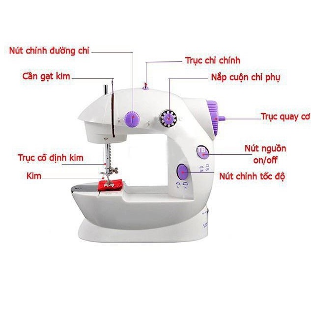 Máy May Để Bàn - Máy Khâu Mini Gia Đình SIêu Tiện Lợi Cho Gia Đình
