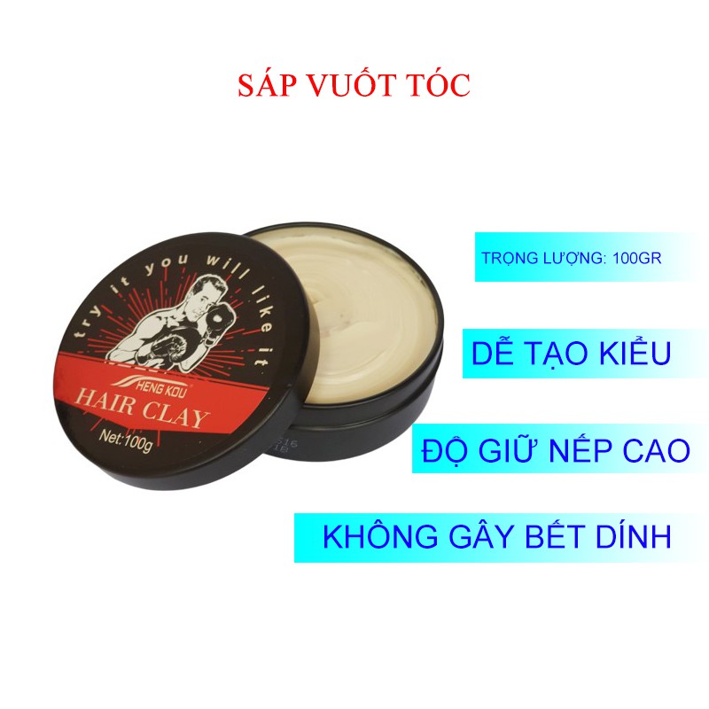 Sáp vuốt tóc tạo kiểu undercut Barber shop cho nam giá rẻ MN39