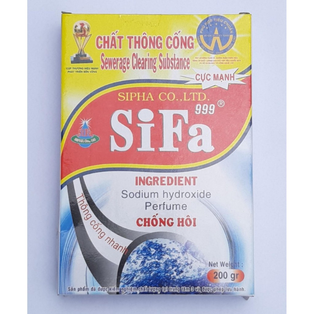 Bột Thông Tắc Cống Cực Mạnh Chống hôi -200g Sifa