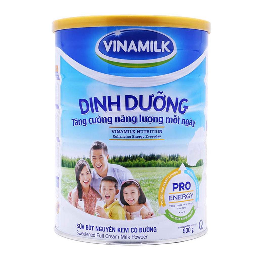 [CHÍNH HÃNG] Sữa Bột Vinamilk Nguyên Kem Có Đường Hộp 900g (Phù hợp với mọi lứa tuổi)