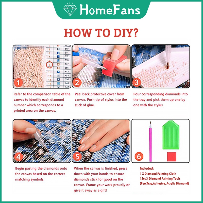 Bộ Tranh Đính Đá 5d Họa Tiết Kpop Độc Đáo Diy Dùng Trang Trí Nhà Cửa