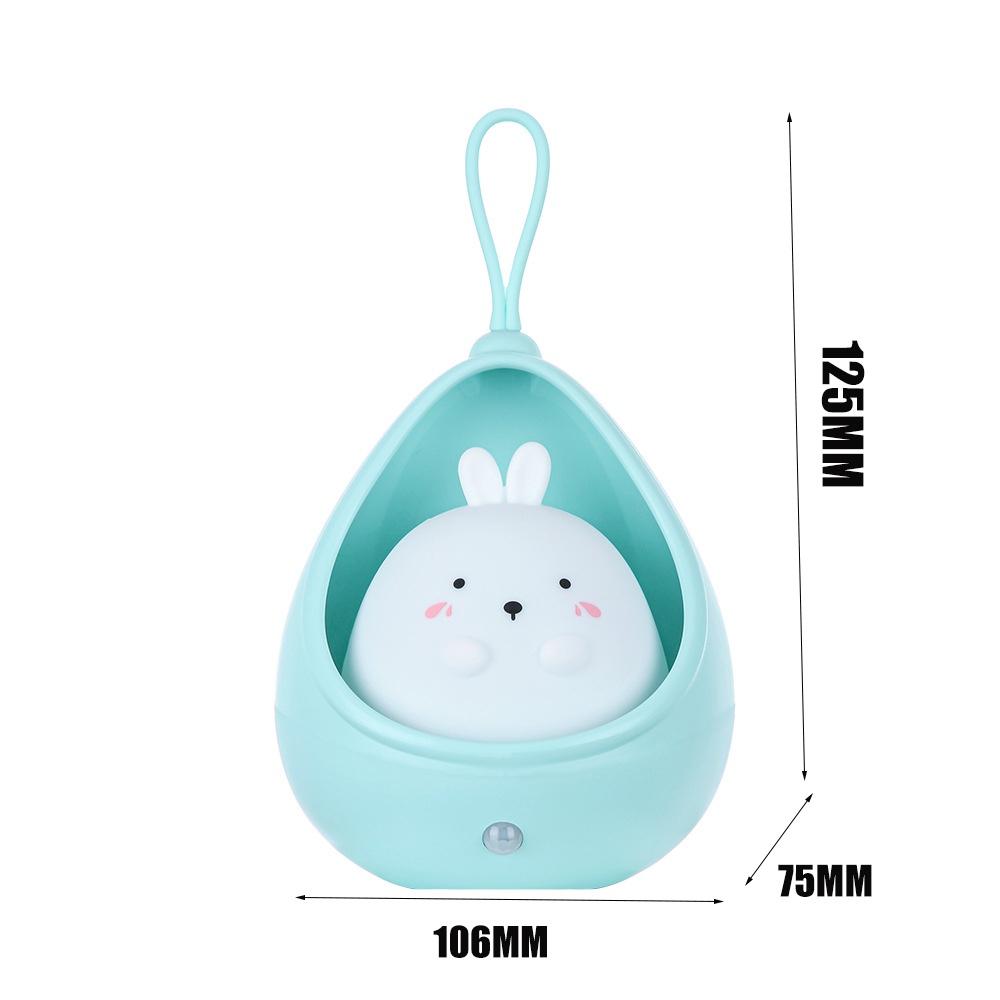 Đèn LED Cảm Biến Chuyển Động Hình Động Vật Dễ Thương Sạc USB Tiết Kiệm Năng Lượng Bảo Vệ Mắt Cho Phòng Ngủ Trẻ Em