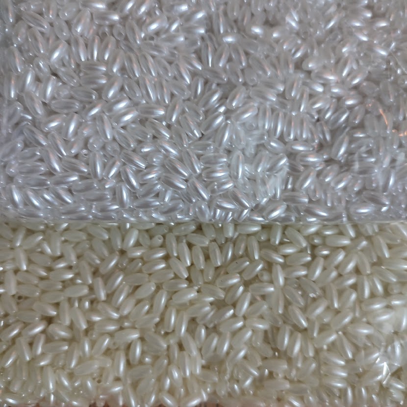 500gr hạt trai lúa trung (ngọc trai giả/nhân tạo/ hạt bẹt)