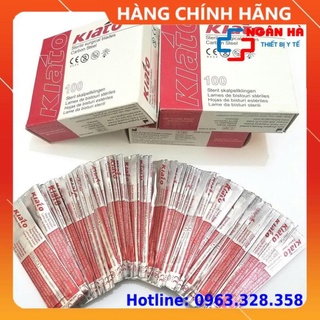 Hộp 100 lưỡi dao mổ kiato các số 11,15,20,21-hàng cao cấp