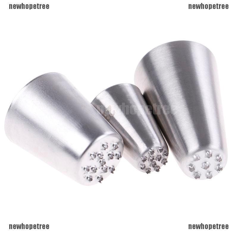 Bộ 1/3 đầu bắt bông kem trang trí chất liệu thép không gỉ