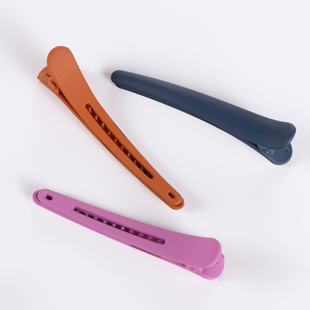 Bộ 5 kẹp tóc mỏ vịt màu trơn thích hợp cho salon chuyên nghiệp và tại nhà