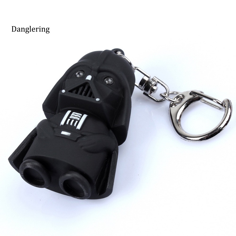 Móc khóa đèn LED mặt hình nhân vật Star Wars Darth Vader