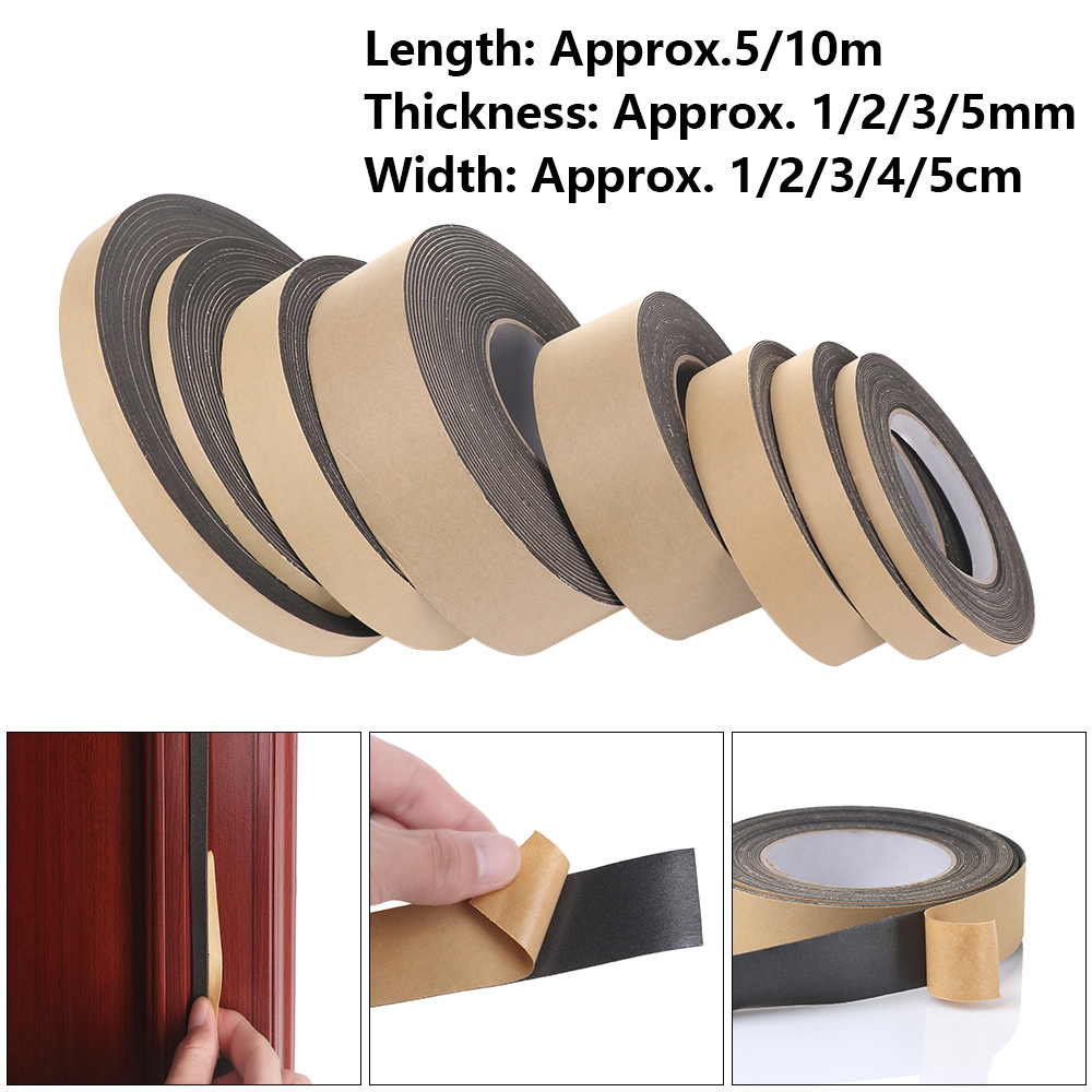 1 Cuộn Băng Keo Xốp Một Mặt Cách Âm Chống Nước Dán Cửa Sổ Nhà Tắm / Nhà Bếp | BigBuy360 - bigbuy360.vn
