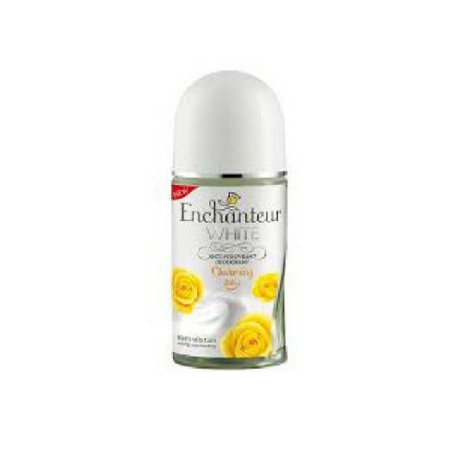 Lăn khử mùi trắng da Enchanteur White Charming hương nước hoa chai 50ml