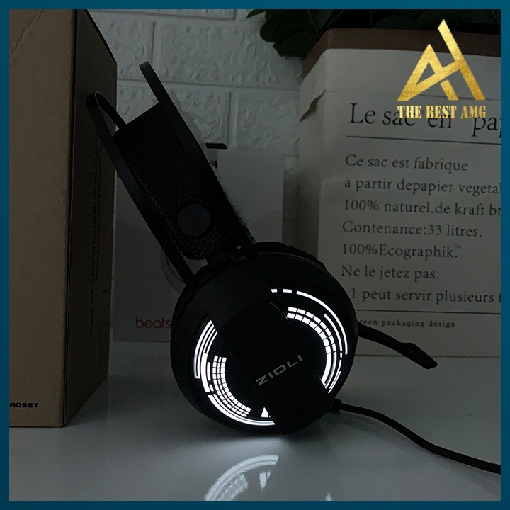 Tai Nghe Headphone Gaming Đèn LED 7 Màu Có Mic ZIDLI ZH2S Tai Nghe Nhạc Máy Vi Tính PC Laptop Chuyên Game Có Dây