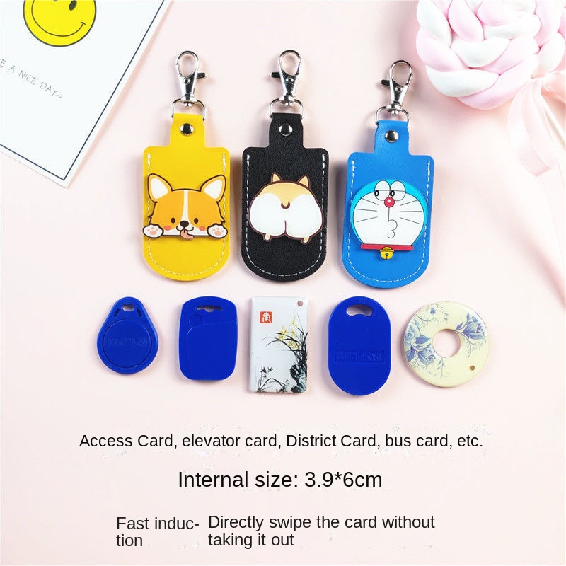 Vỏ Bọc Chìa Khóa Hình Chữ Nhật In Hình Gấu Dâu Tây Dễ Thương