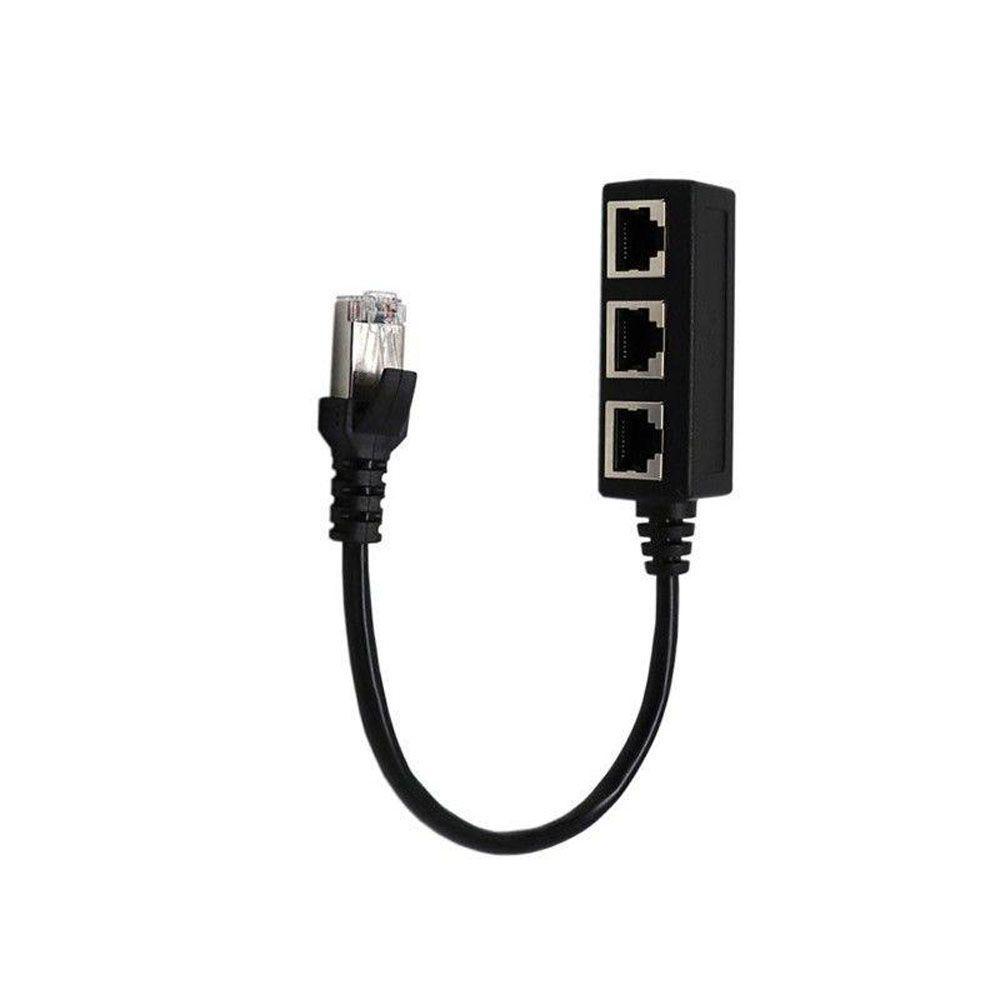 Dây Cáp Chia Mạng LAN RJ45 Mở Rộng Từ 1 Đầu Cắm Sang 2 / 3 Ổ Cắm