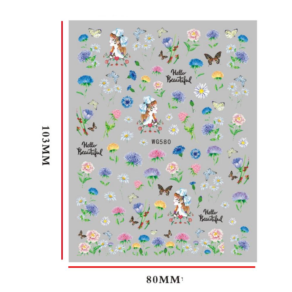 Miếng Dán Trang Trí Móng Tay Tự Dính Chống Nước DIY