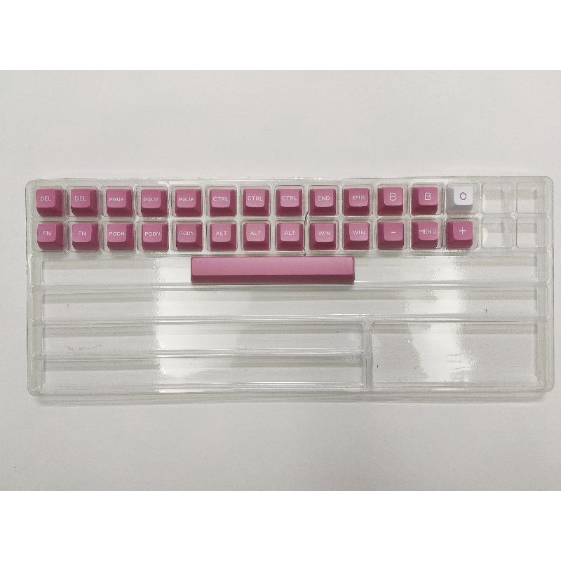 Bộ Keycap FSA Peach Pink PBT Double Shot cho Bàn phím cơ